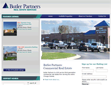 Tablet Screenshot of butlerpartners.net